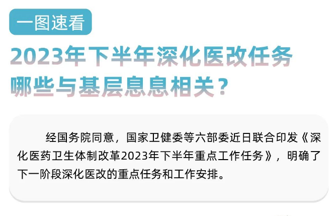 六部委聯(lián)合發(fā)布下半年深化醫(yī)改任務(wù)，基層就該這樣干！